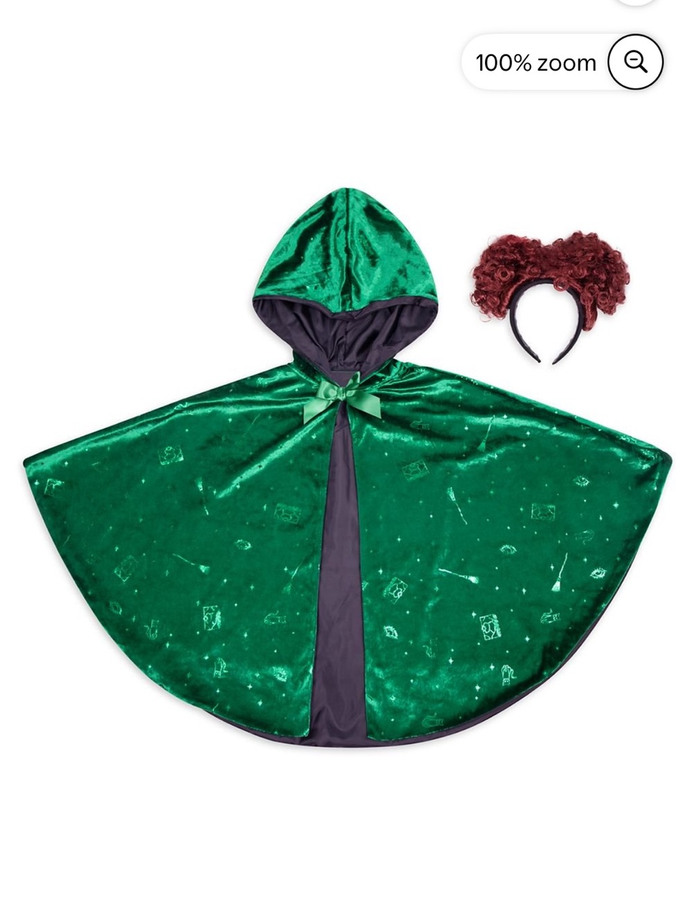 Disney Winifred Sanderson Costume Accessory Set for Adults - Hocus Pocus Cape